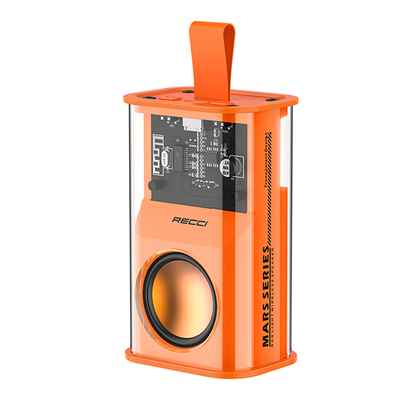 RECCI RSK-W30 Transparent Wireless Speaker with RGB Light (Orange Color & Black Color)_img_3
