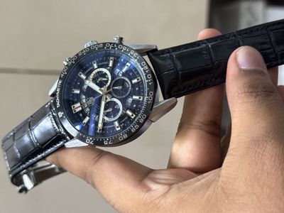 TAG HEUER 100M BLACK BELT SILVER CASE BLACK DIAL_img_0
