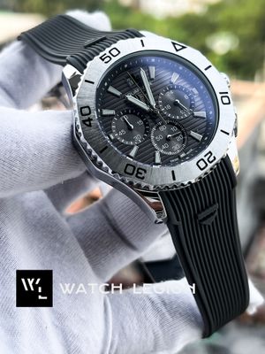 TAG AQUARACER GREY STRIP DIAL SILVER CASE GREY BELT_img_1