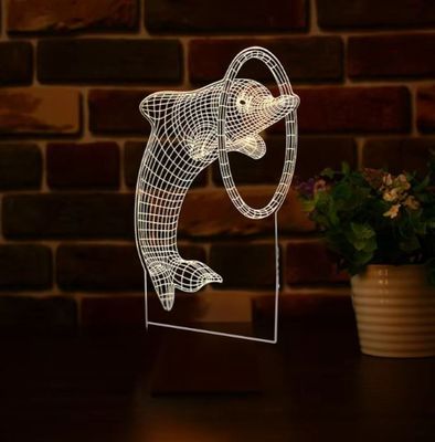 GearUP Acrylic Multicolor Night Lamp (Only Acrylic) Dolphin_img_0
