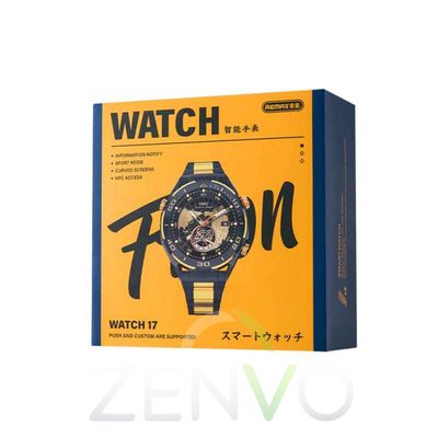 Remax Watch 17 Bluetooth calling Smartwatch -(Black/Gold)_img_1