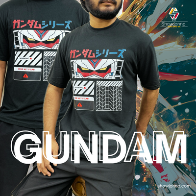 Gundam Regular Fit T-Shirt-Black