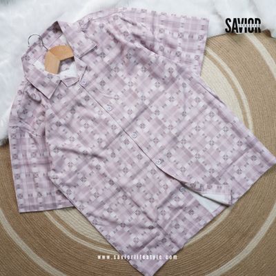 Lavender Smoke Drop Shoulder Cuban Shirt_img_0