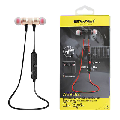 AWEI A920BL Wireless Smart Sport Stereo Magnetic Earphones Explosive Bass_img_2