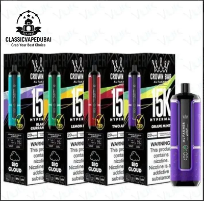 Al Fakher Hypermax 15000 Puffs crown bar Disposable vape_img_0