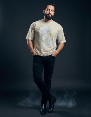 Gonji Light Graphic Drop Shoulder T-Shirt_img_0