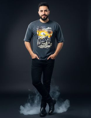 Gonji Graphic Drop Shoulder T-Shirt_img_0