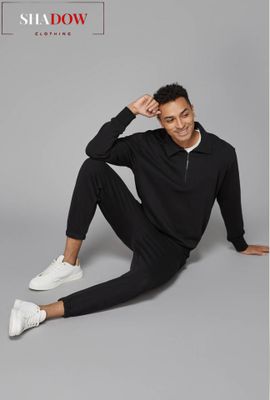 Polo Long Sleeve Zip T-Shirt with Trouser Set_img_2