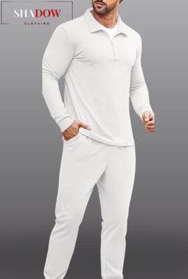 Polo Long Sleeve Zip T-Shirt with Trouser Set_img_4