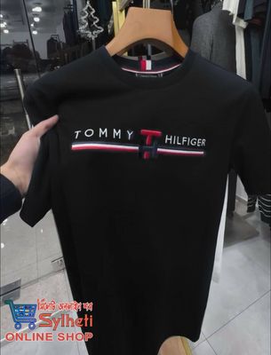 Tommy Premium Drop Shoulder T-Shirt Combo Stylish & Comfortable Fit – Made from Premium Cotton Fabric, Colour White+Black_img_2