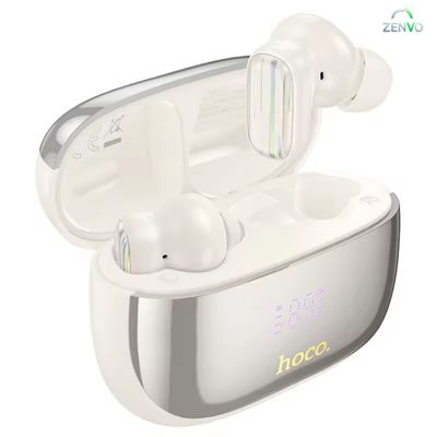 HOCO EQ20 ANC + ENC Noise Cancellation Wireless Earbuds – Milky White_img_1