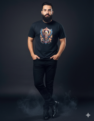 Gonji Black Printed T shirt_img_0