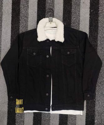 Premium Black Denim Jacket 00112_img_1