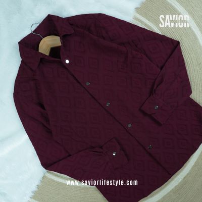 Deep Maroon - Super Soft Full Sleeve Shirt_img_1