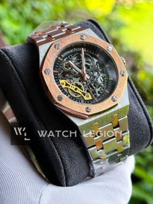 AP AUTO CHAIN TWO TONE ROSE GOLD SKELETON_img_0