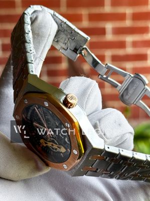 AP AUTO CHAIN TWO TONE ROSE GOLD SKELETON_img_3