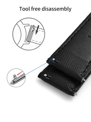 TOMI T-105 Face Gear Dual Strap Leather Belt Watch (Black)_img_6