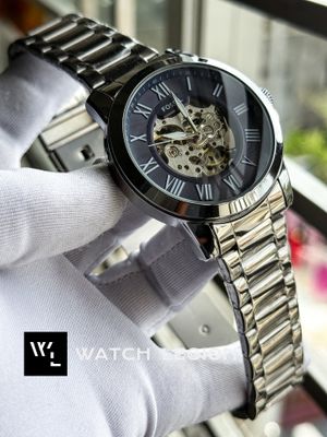 FOSSIL AUTO BLUE DIAL CLIP LOCK