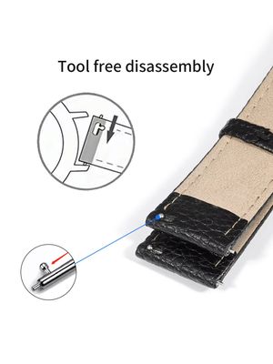 TOMI T-104 Face Gear Dual Strap Leather Belt Watch (White-Rosegold)_img_3