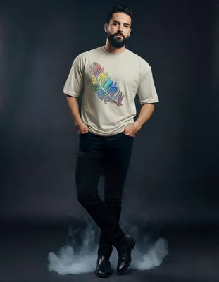 Gonji Graphic Drop Shoulder T-Shirt_img_1