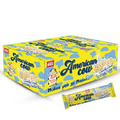 Hugs American Cow White Chocolate Cereal Bar | Oat Chocolate, Milky White Bars Box (30 pcs)_img_1