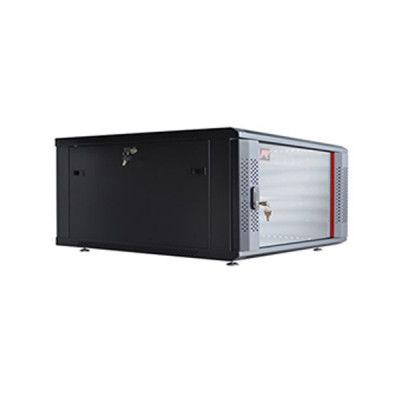 Toten 6U 600x450 W2 Wall mounted server cabinet and toughened glass front door with 1x 6port PDU, 2 x Fan_img_1