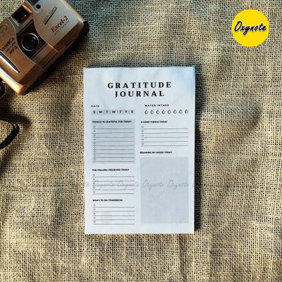 Oxynote "Gratitude Journal" Notepad - 8.2 inch x 5.6 inch - 31 Sheets_img_3