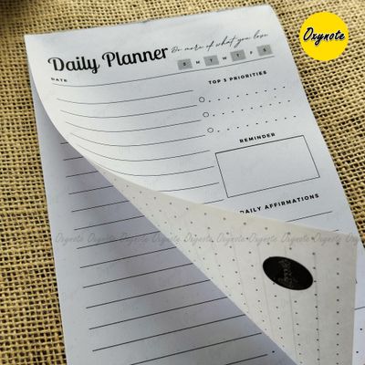 Oxynote "Daily Planner" Notepad - 8.2 inch x 5.6 inch - 31 Sheets_img_1