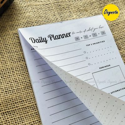 Oxynote "Daily Planner" Notepad - 8.2 inch x 5.6 inch - 31 Sheets_img_4