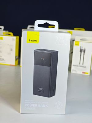 Baseus Power Bank 30000mAh 22.5W Star-Lord Digital Display Fast Charge with  USB to Type-C 3A 0.3m Cable- Black_img_0
