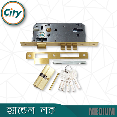অনন্য রঙের উচ্চ সুরক্ষা স্ট্যান্ডার্ড সাইজের হ্যান্ডেল লক প্রধান দরজার লক Door Lock_img_4