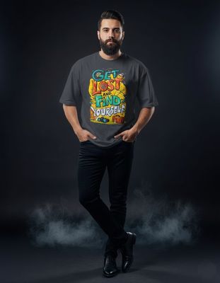 Gonji Graphic Drop Shoulder T-Shirt_img_2