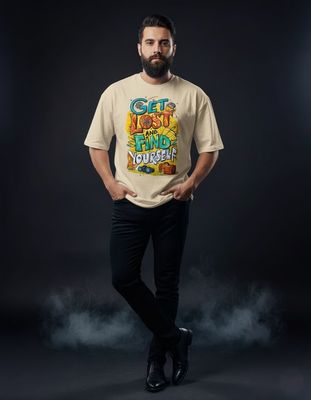 Gonji Graphic Drop Shoulder T-Shirt_img_3