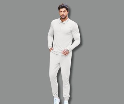 Polo Long Sleeve Half Zipper Shirt & Trouser Combo Set_img_6
