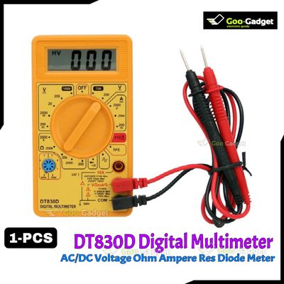 DT830D Digital Multimeter | AC/DC Voltage, Ohm, Ampere, and Diode Testing Tool for Electronics and DIY Projects_img_0