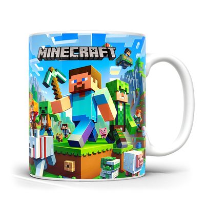 Minecraft Lovers Gift, Ceramic Mug, Gift for Kids, Minecraft Mug_img_2