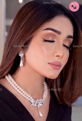 Luxury Pearl Necklace & Earring set_img_3