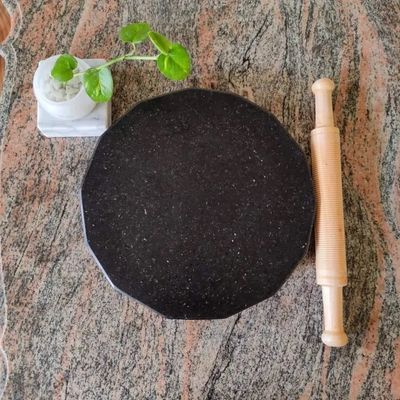Premium Marble Stone Roti/Paratha/Luchi Maker with Belan – Heavy Duty, Non-Stick Surface | Pathor Piri for Easy Dough Rolling_img_3