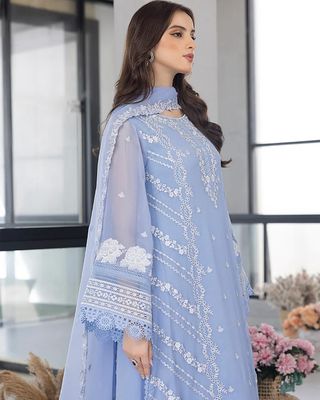 Azure Unready Organza Dress_img_5