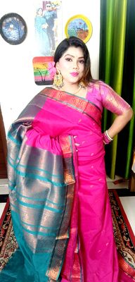 pink cotton gaduwal saree_img_0
