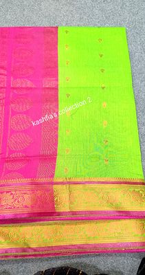 parrot green gaduwal saree_img_1