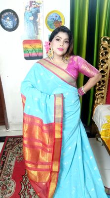 sky cotton gaduwal saree_img_0