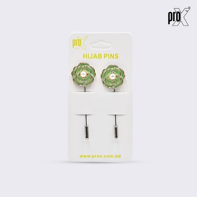ProX 1 Pair Stick Hijab Pin_HP-501-1_Green_img_0