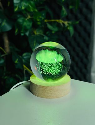 3D Crystal Ball – Rain Cloud (7 Color Base)_img_1