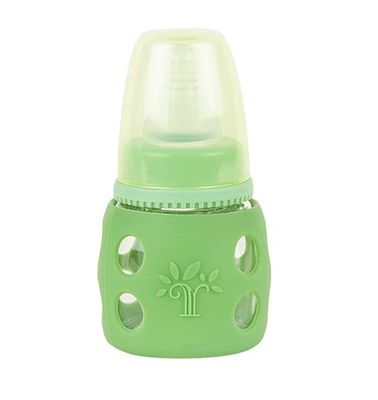 Minitree Slimneck Glass Feeding Bottle with Rubber Cover 🍼 - 60ml_img_2