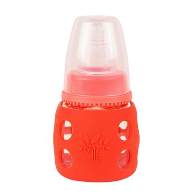 Minitree Slimneck Glass Feeding Bottle with Rubber Cover 🍼 - 60ml_img_3