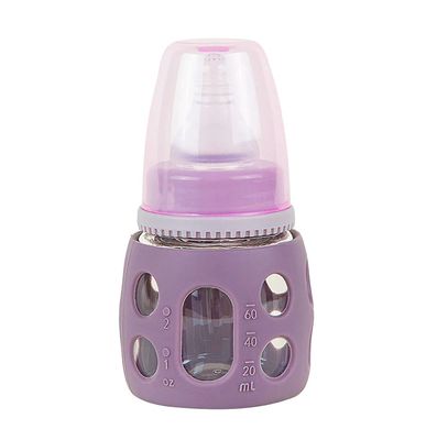 Minitree Slimneck Glass Feeding Bottle with Rubber Cover 🍼 - 60ml_img_4
