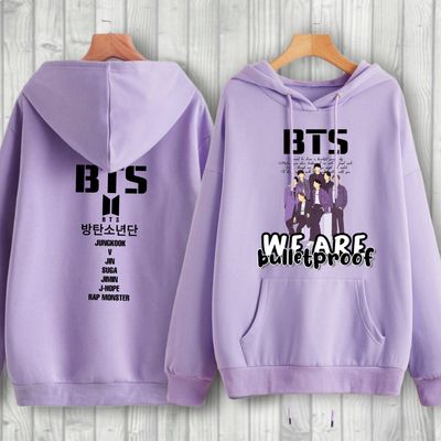 BTS Hoodie - Purple Suit Standing Bulletproof_img_0
