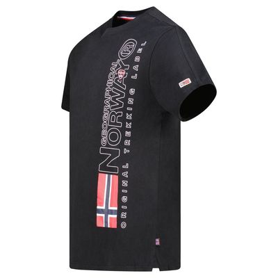 Men's T-Shirt Short Sleeve with Black Flag_img_2