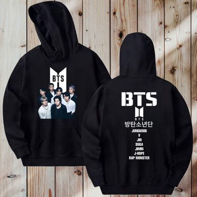 BTS Hoodie - Black Dress and Logo_img_0